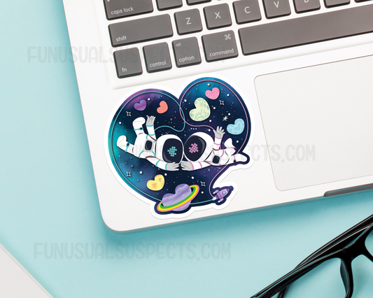 Astronauts in Love Sticker