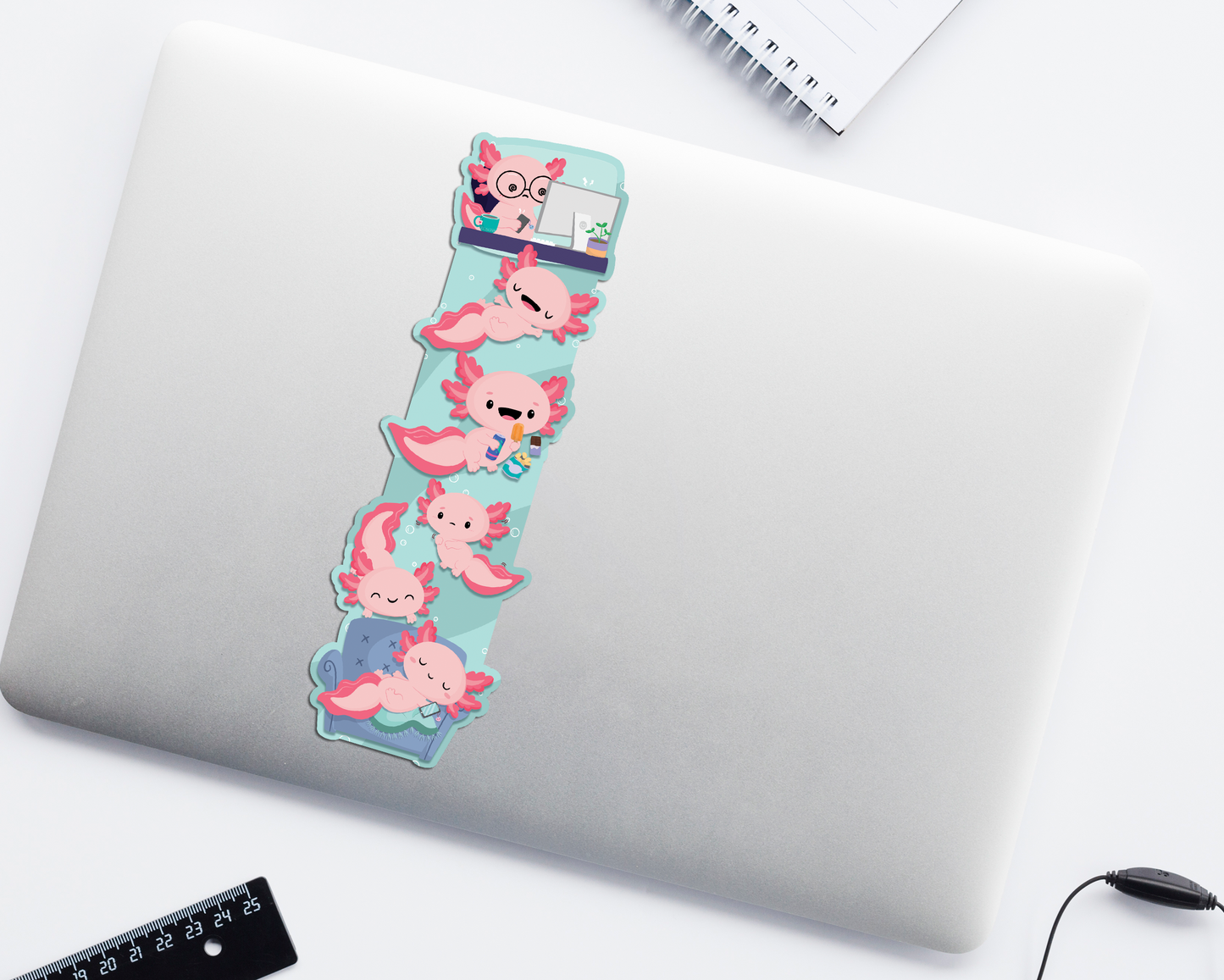Axolotl Long Sticker