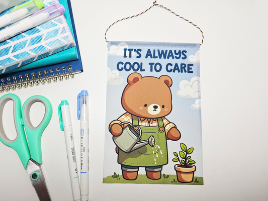 Bear Cool To Care Mini Banner