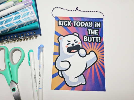 Bear Kick Mini Banner
