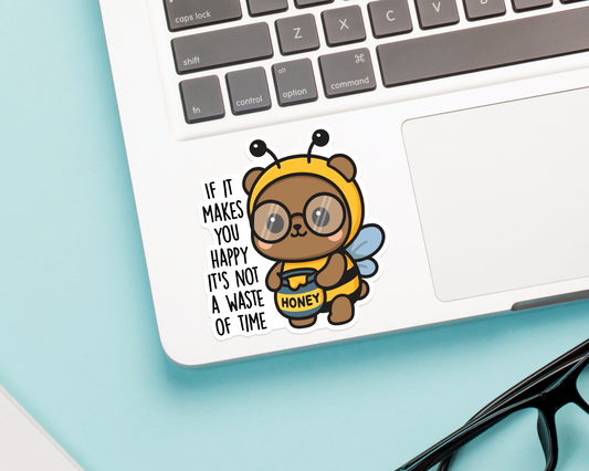 Bear Makes You Happy Sticker