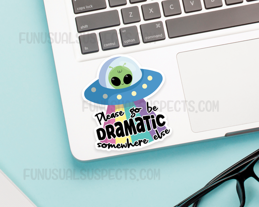 Alien Dramatic Sticker
