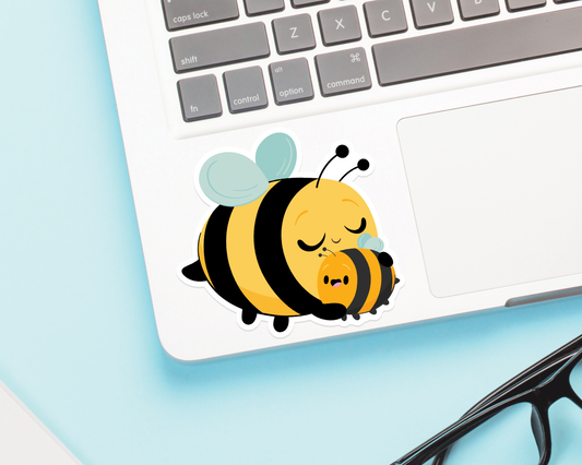 Bee Mom and Baby Sticker