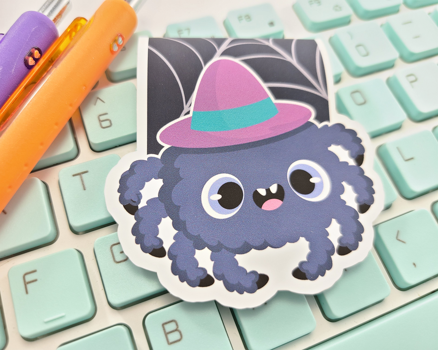 Halloween Spider Magnetic Bookmark