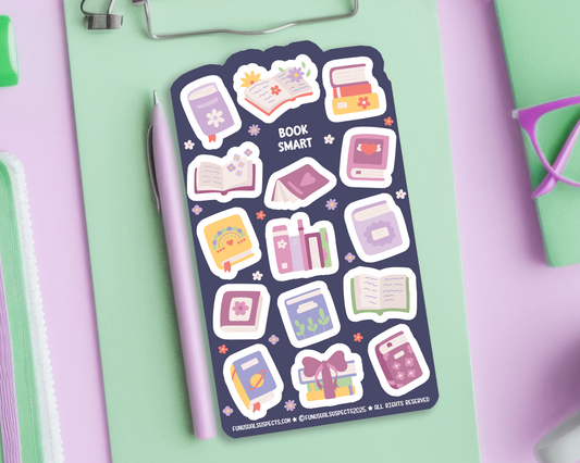 Books Mini Sticker Sheet