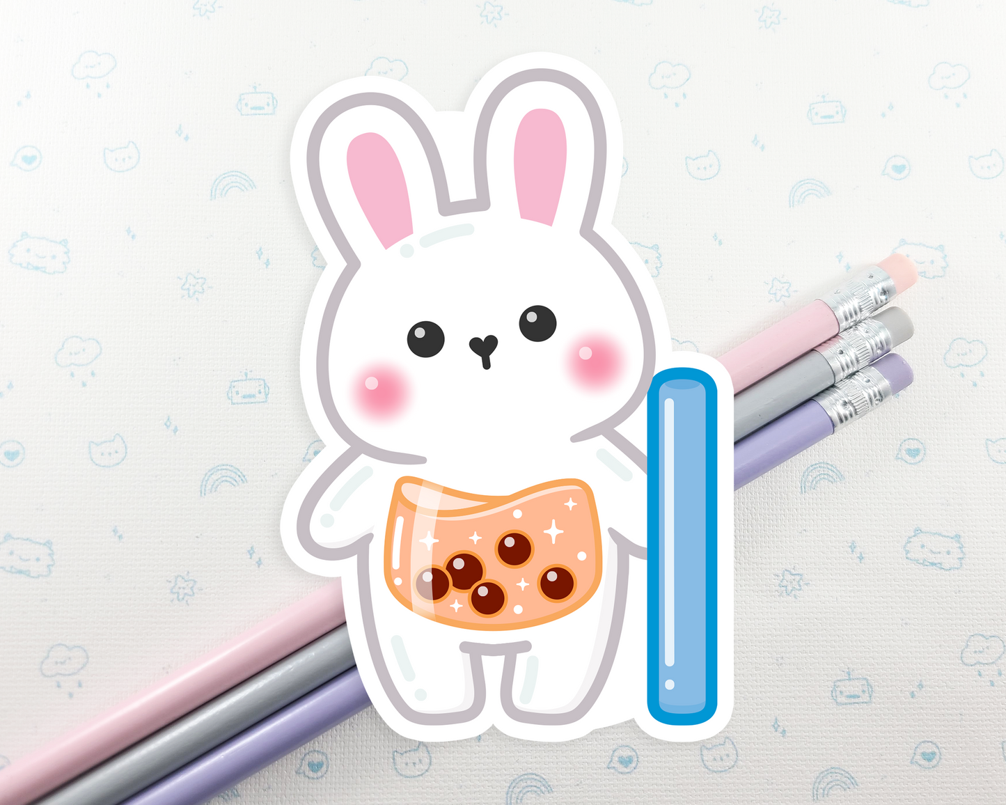 Bunny Boba Tea Sticker