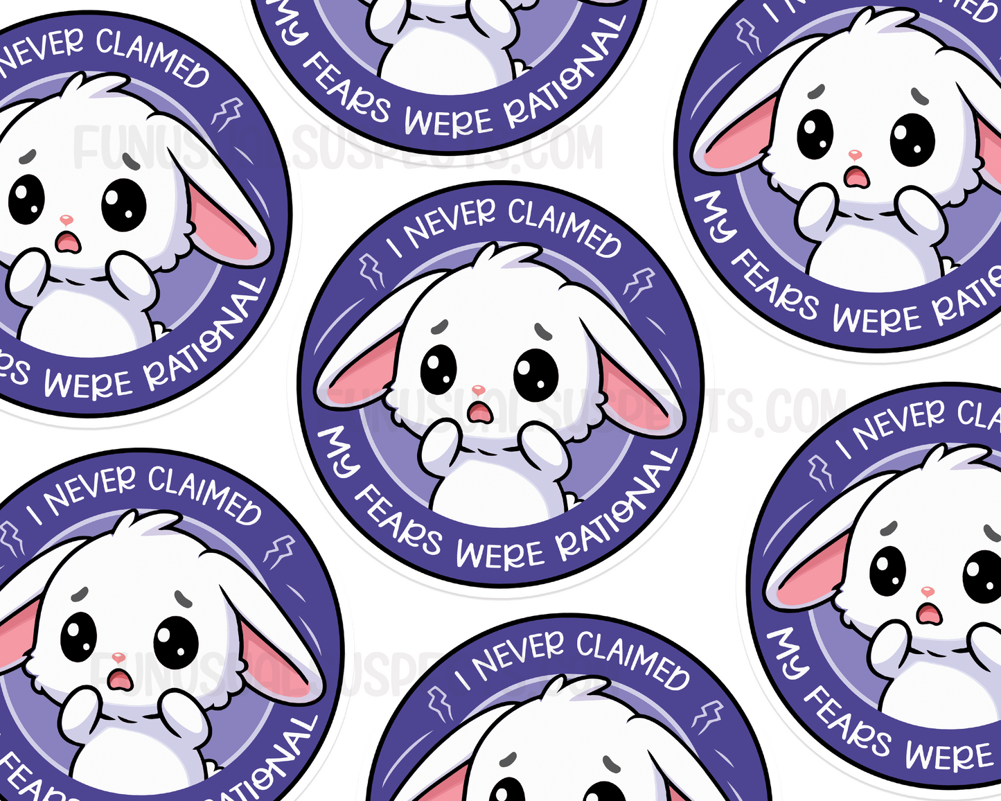 Bunny Irrational Fears Sticker