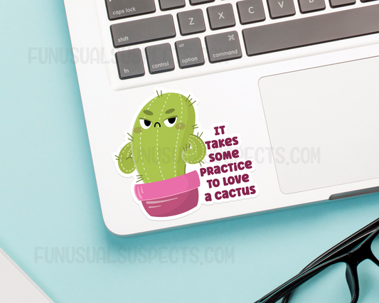 Cactus Practice Sticker