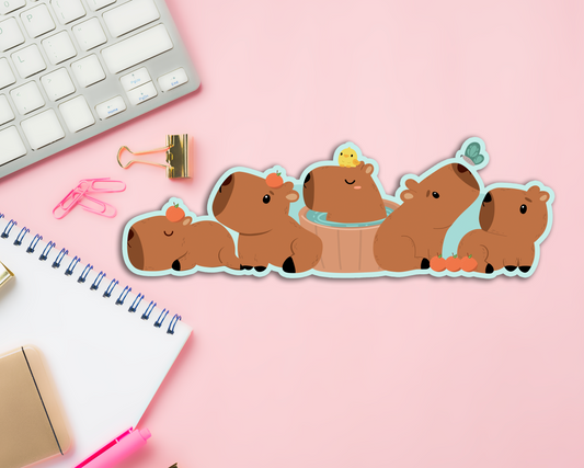 Capybara Long Sticker