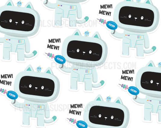 Cat Robot Sticker