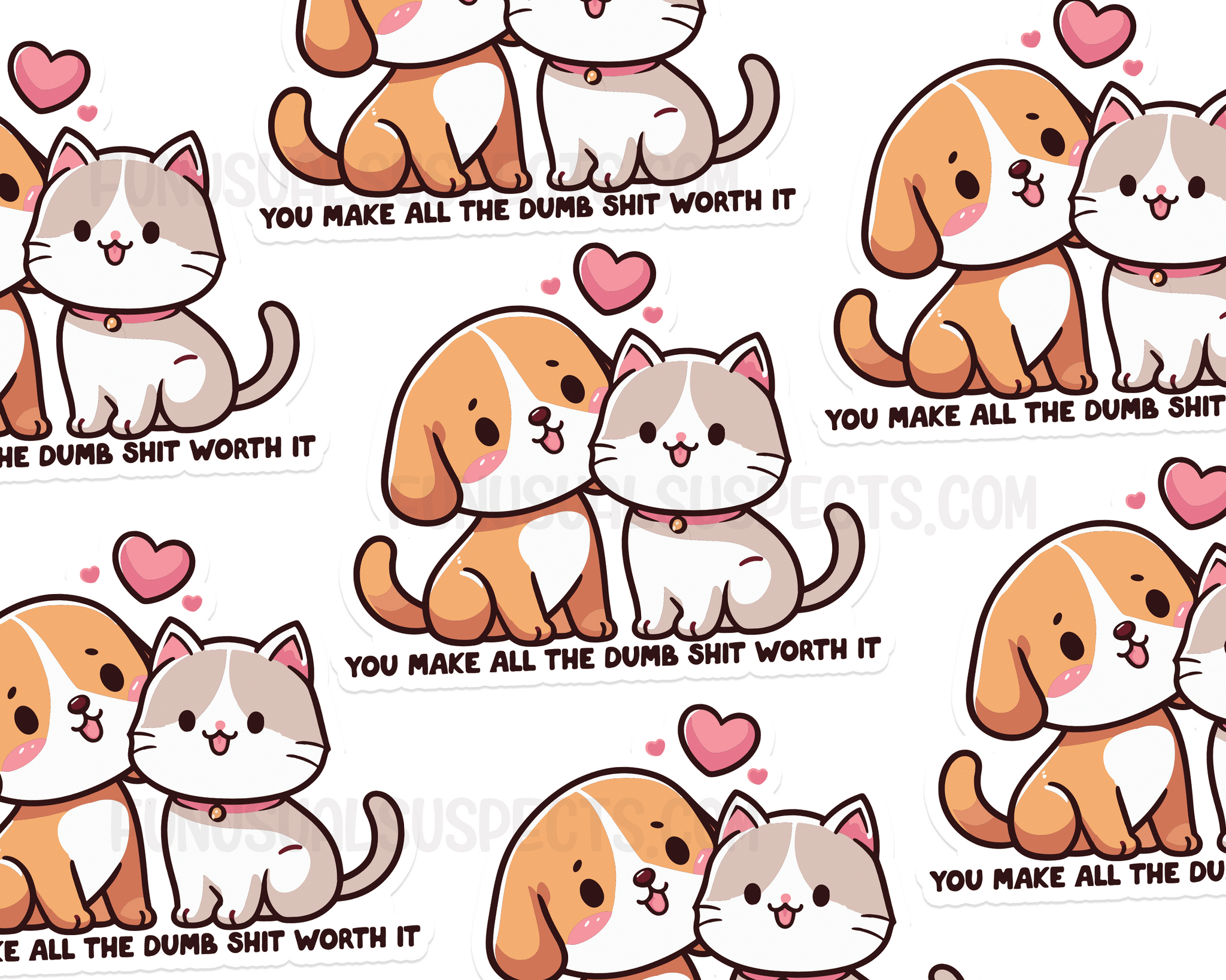 Pets Make It Worth It Sticker