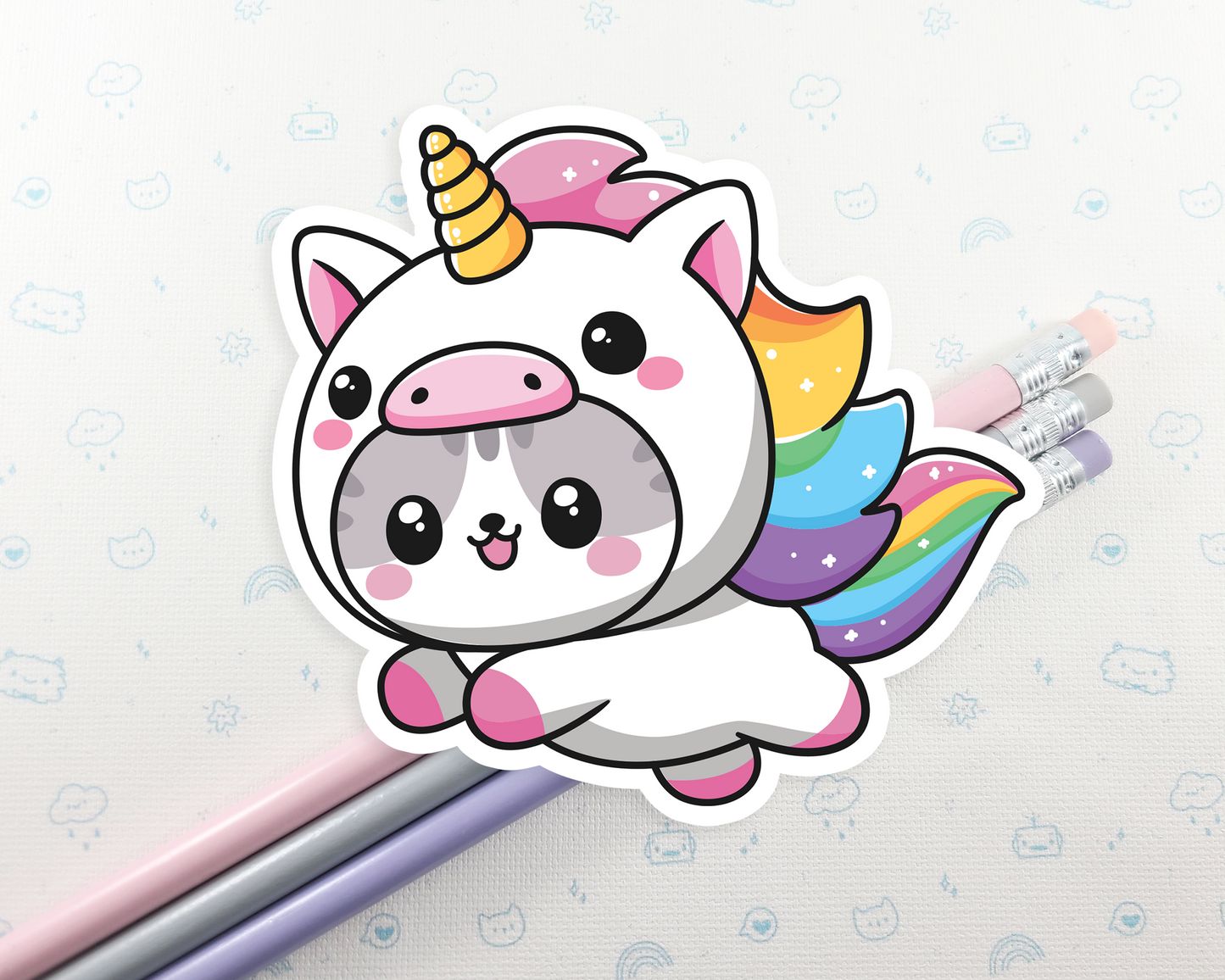 Cat Unicorn Stickers