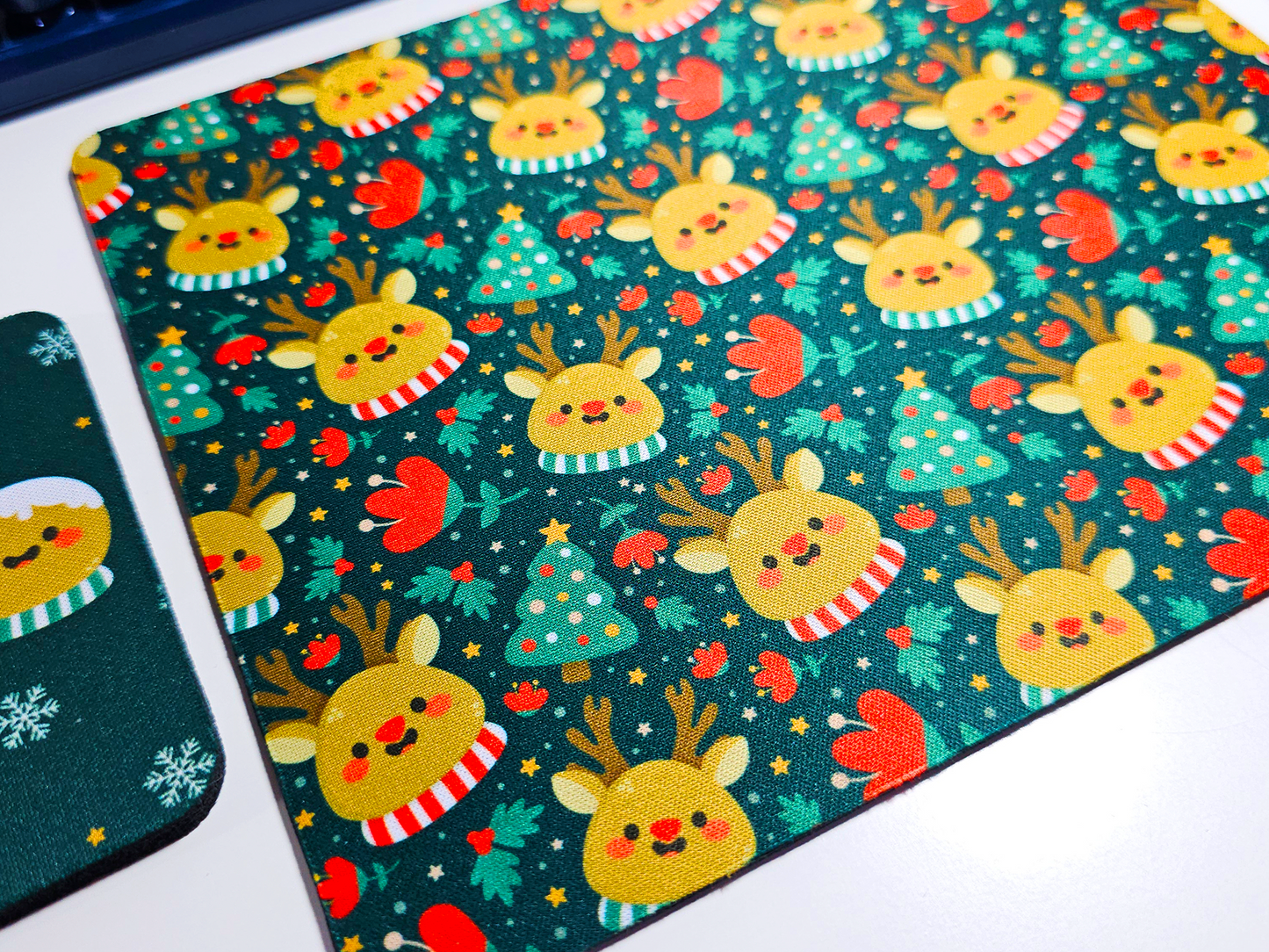 Christmas Mousepad and Coaster Set