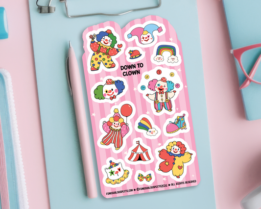 Clown Sticker Sheet