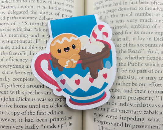 Cocoa Gingerbread Magnetic Bookmark