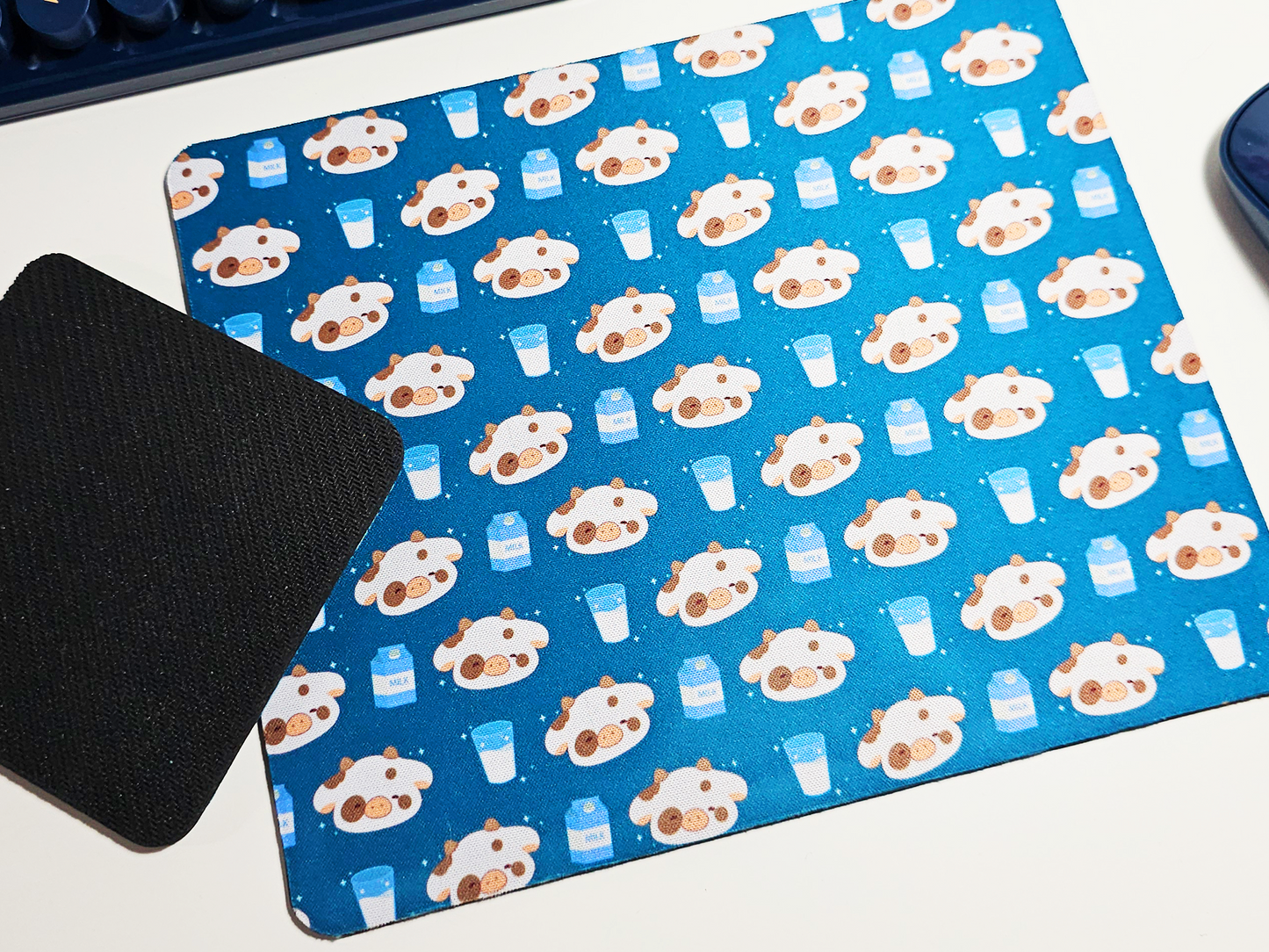 Cow Mousepad and Coaster Set