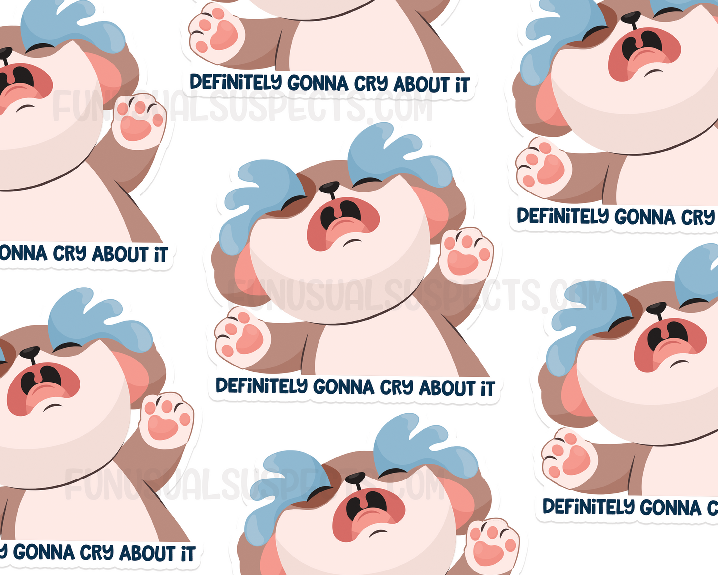 Dog Cry About It Sticker