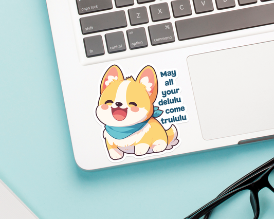Dog Delulu Sticker