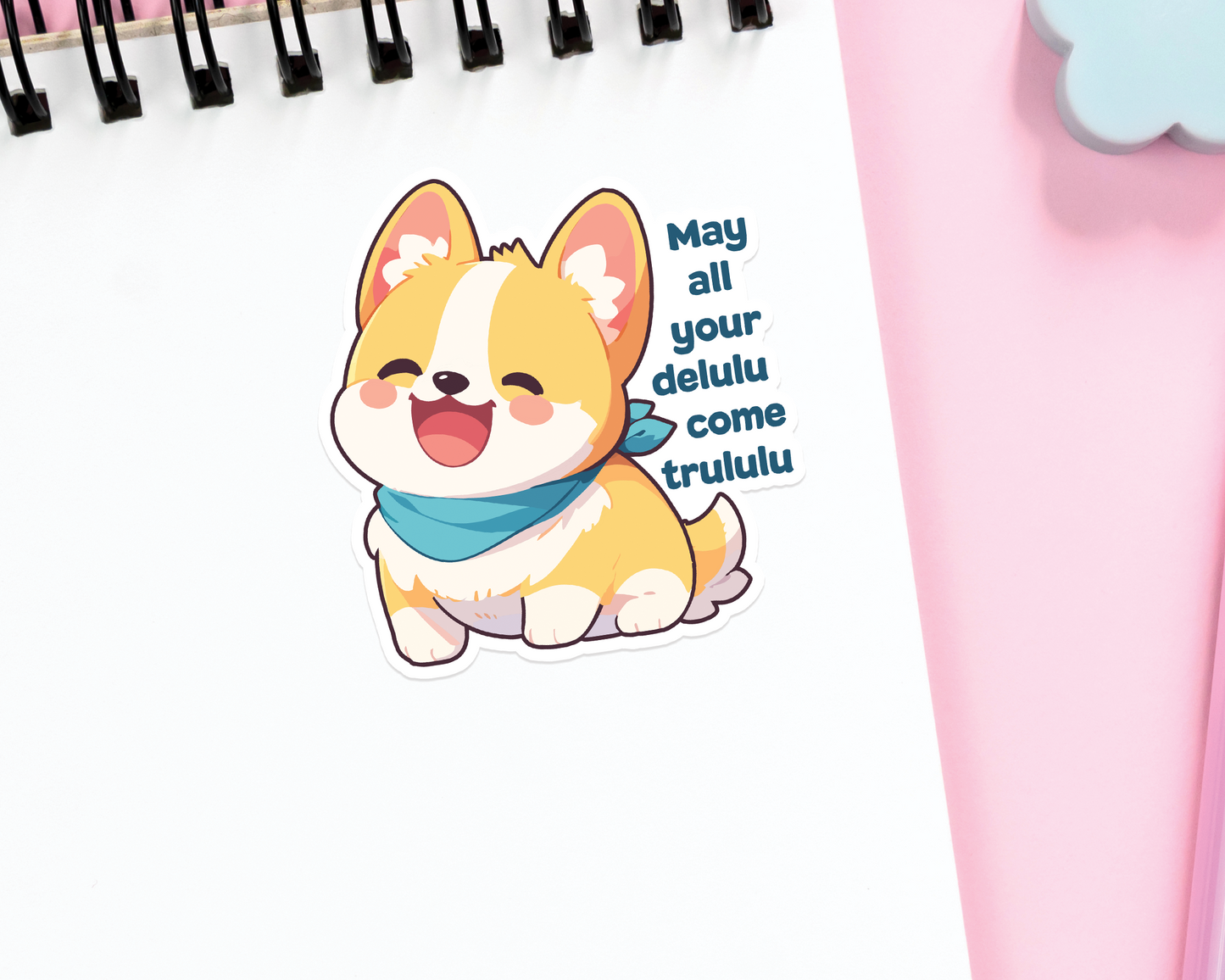 Dog Delulu Sticker