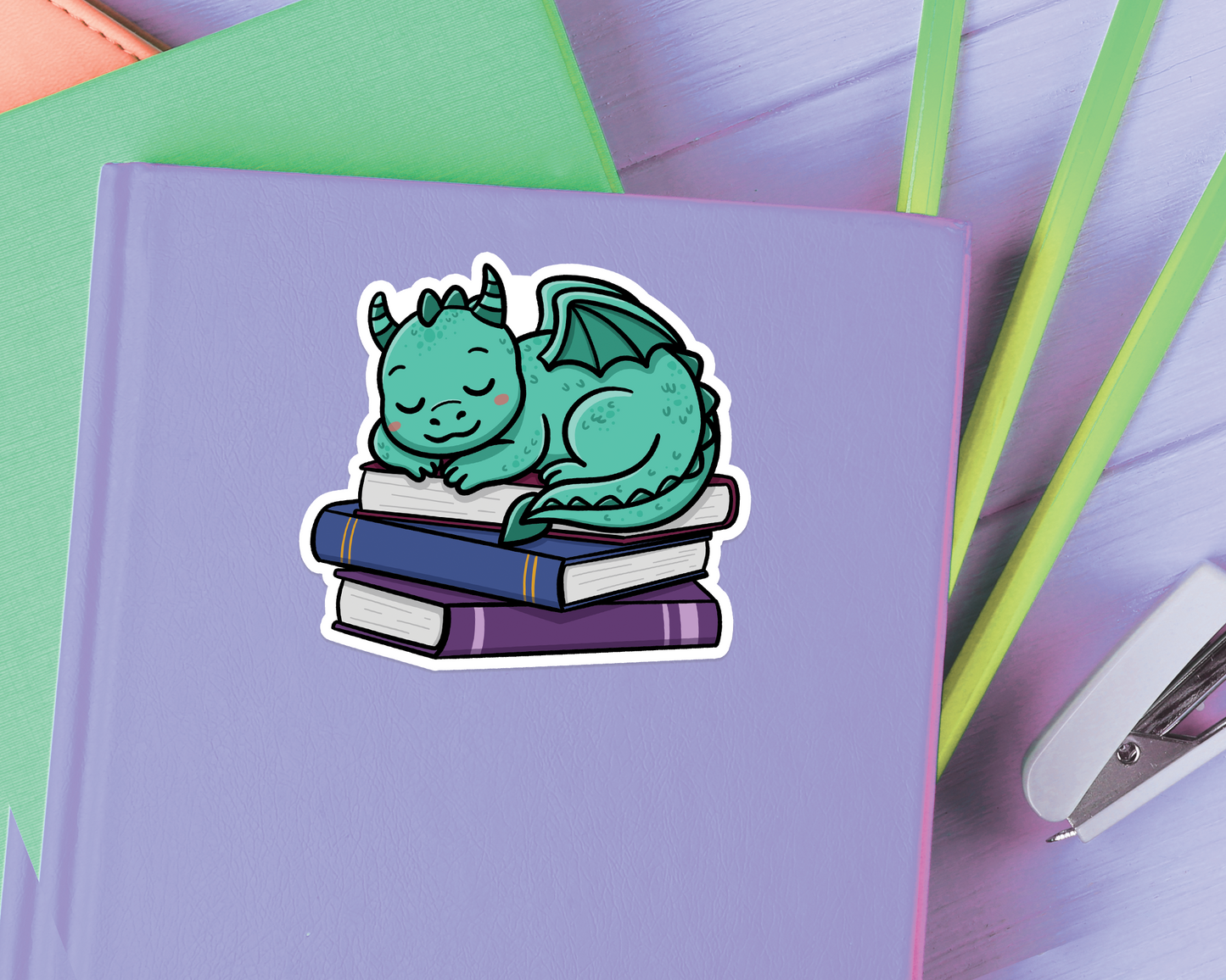 Dragon Book Sticker