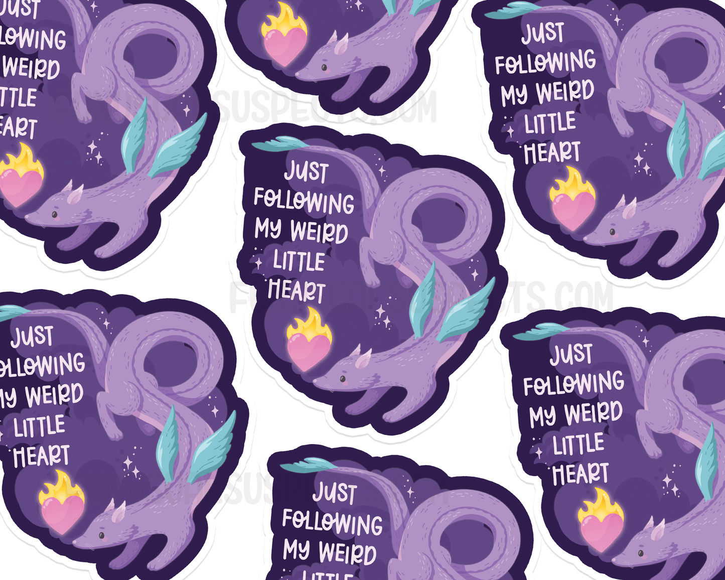 Dragon Follow Your Heart Sticker