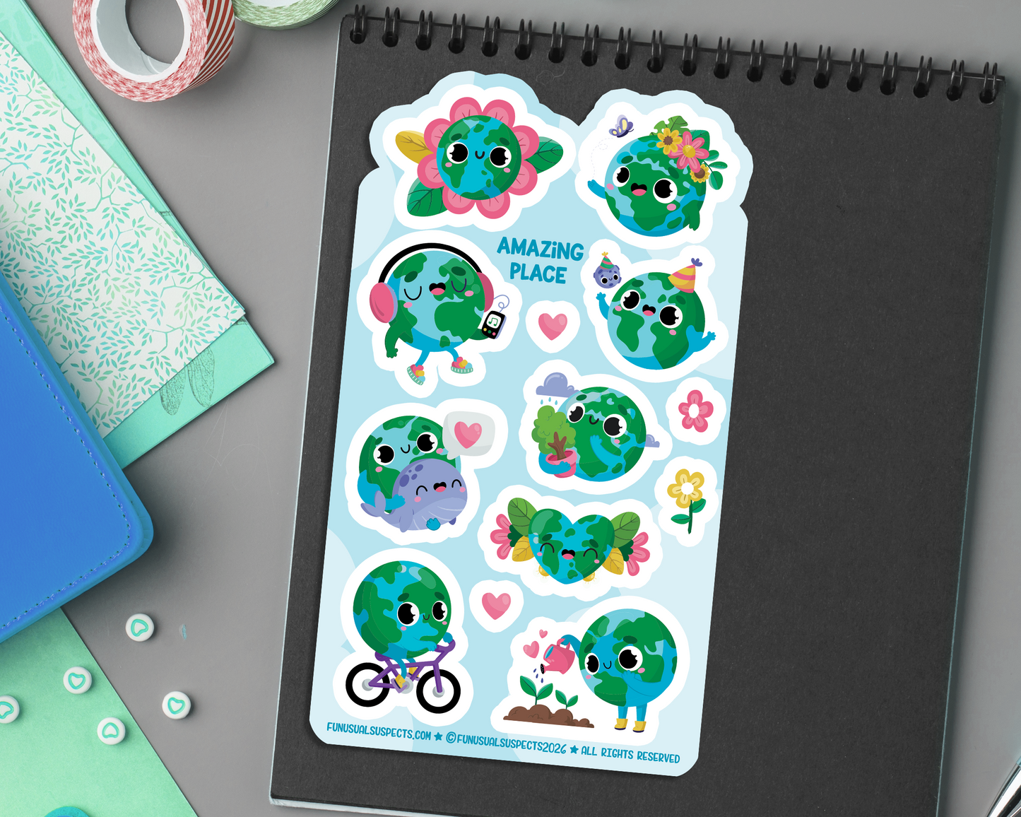Earth Sticker Sheet