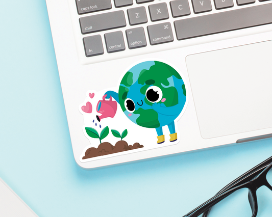 Earth Gardening Sticker