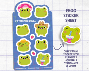 Frogs Sticker Sheet