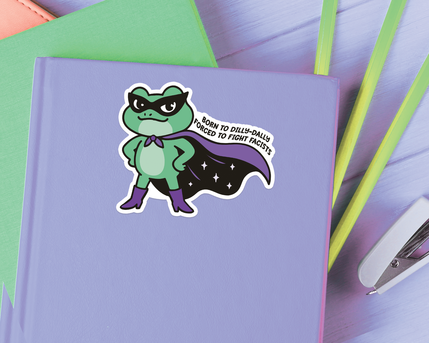 Frog Fight Sticker