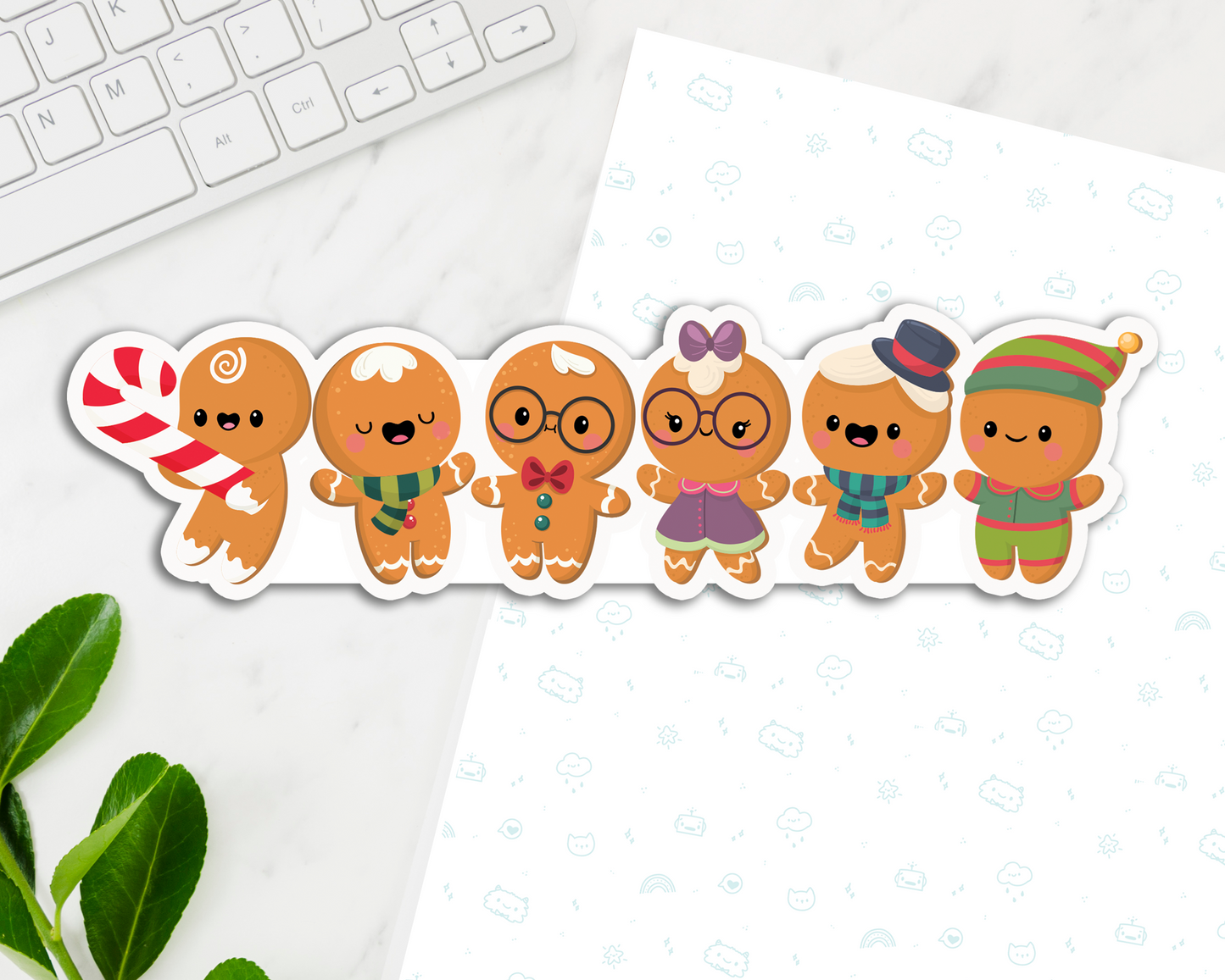 Gingerbread Long Sticker