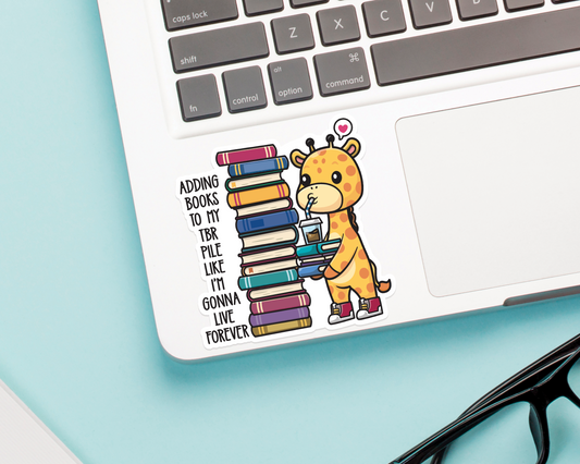 Giraffe TBR Pile Sticker