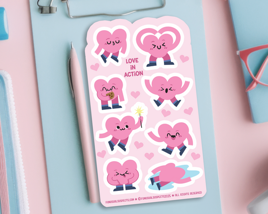 Hearts Sticker Sheet