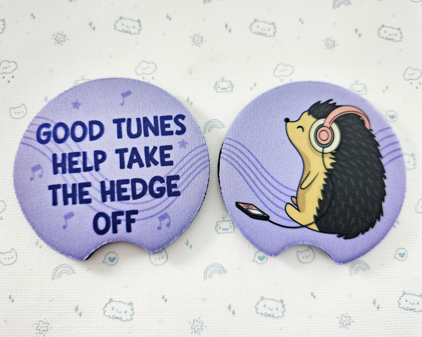 Hedgehog Car Coasters