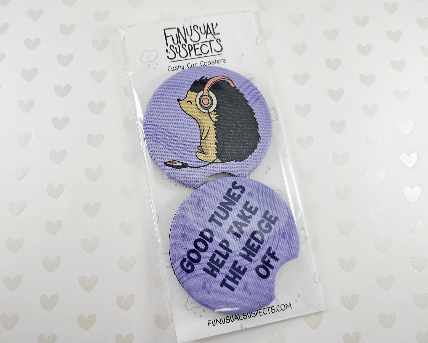 Hedgehog Car Coasters