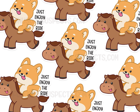 Horse Enjoy The Ride Sticker