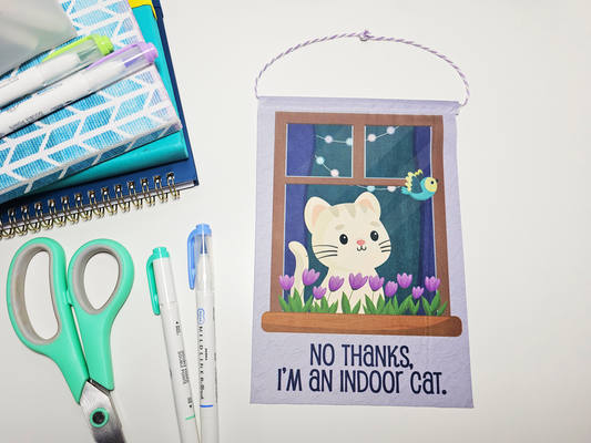 Indoor Cat Mini Banner