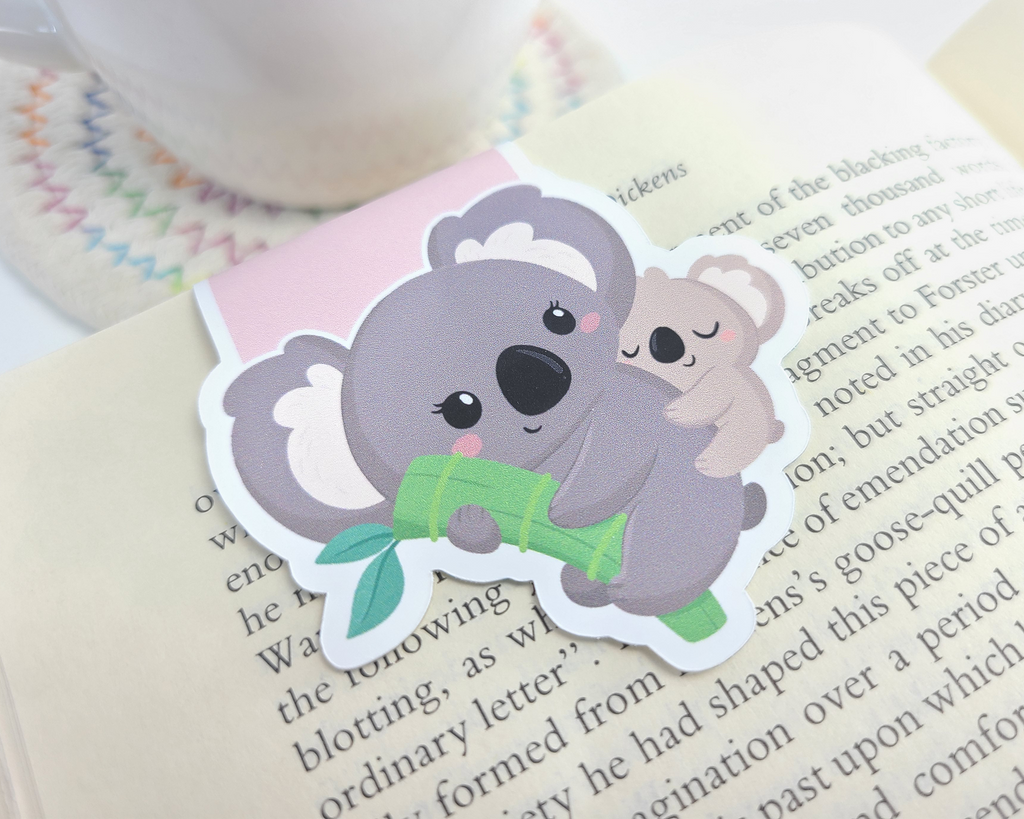 Koala Mom Magnetic Bookmark