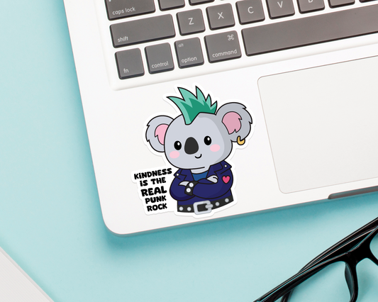 Koala Kindness is Punk Sticker