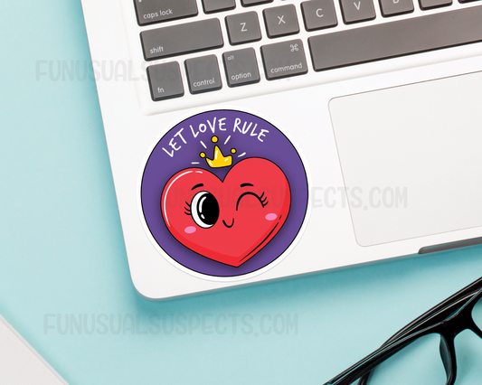 Let Love Rule Sticker