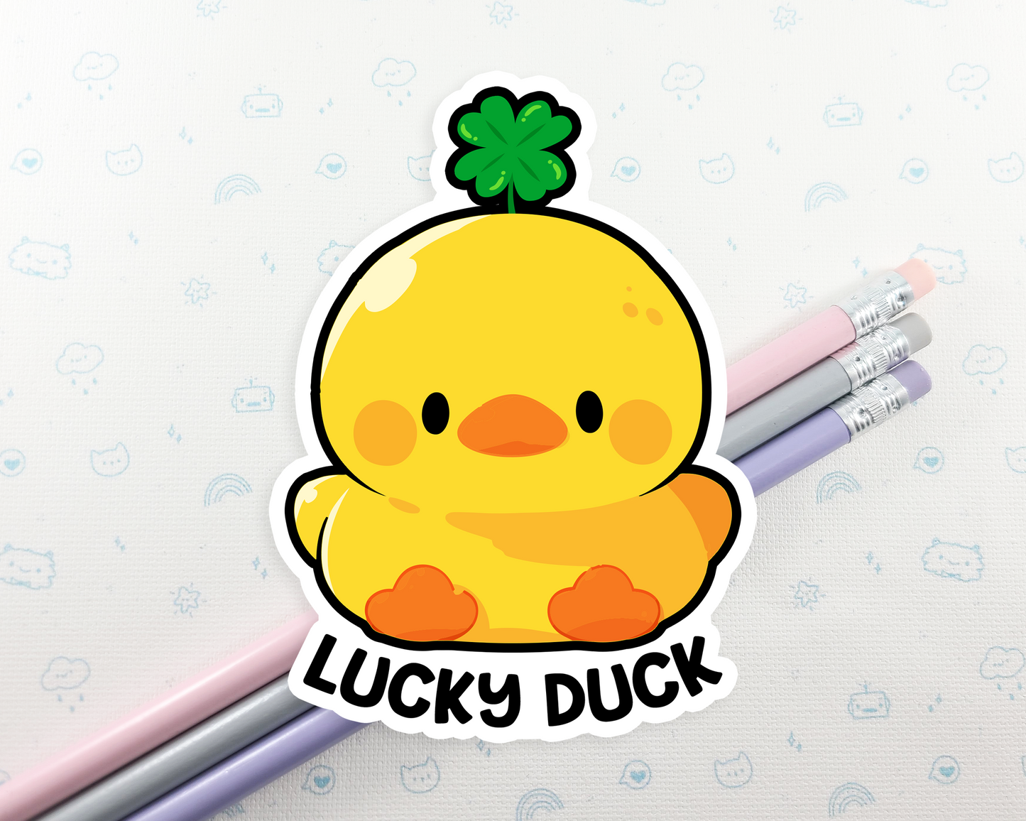 Lucky Duck Sticker