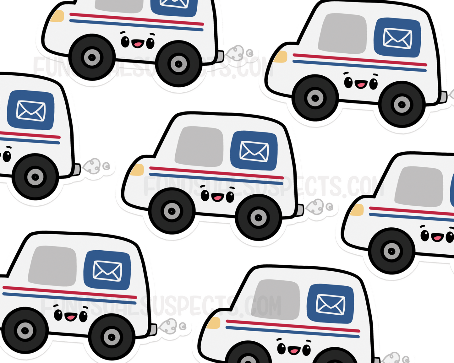 Mail Truck Sticker