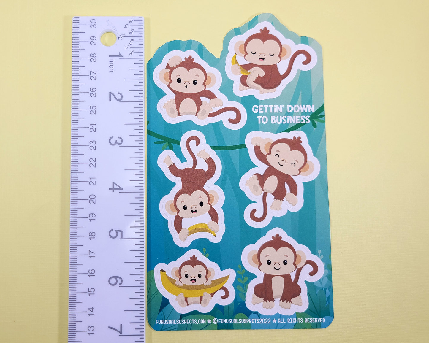 Monkey Sticker Sheet