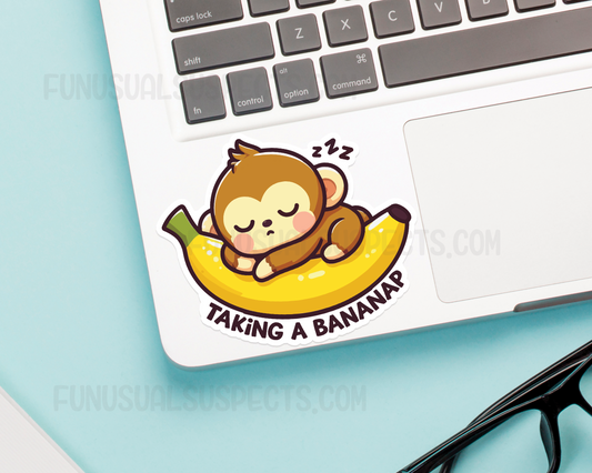 Monkey Bananap Sticker