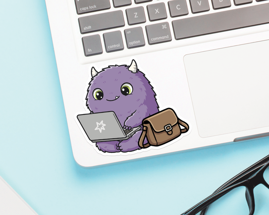 Monster Working Sticker