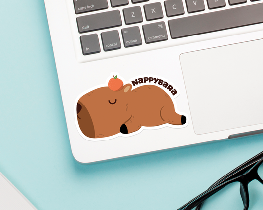 Capybara Nappybara Sticker