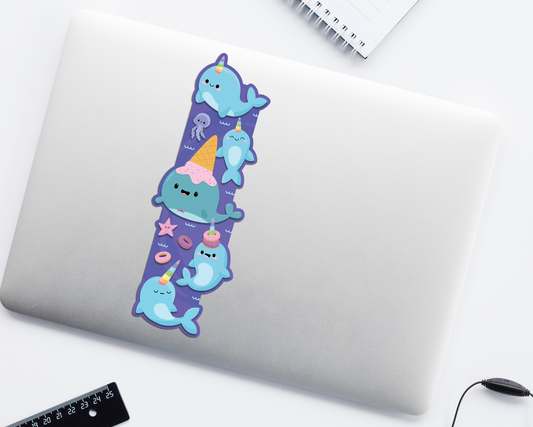 Narwhals Long Sticker