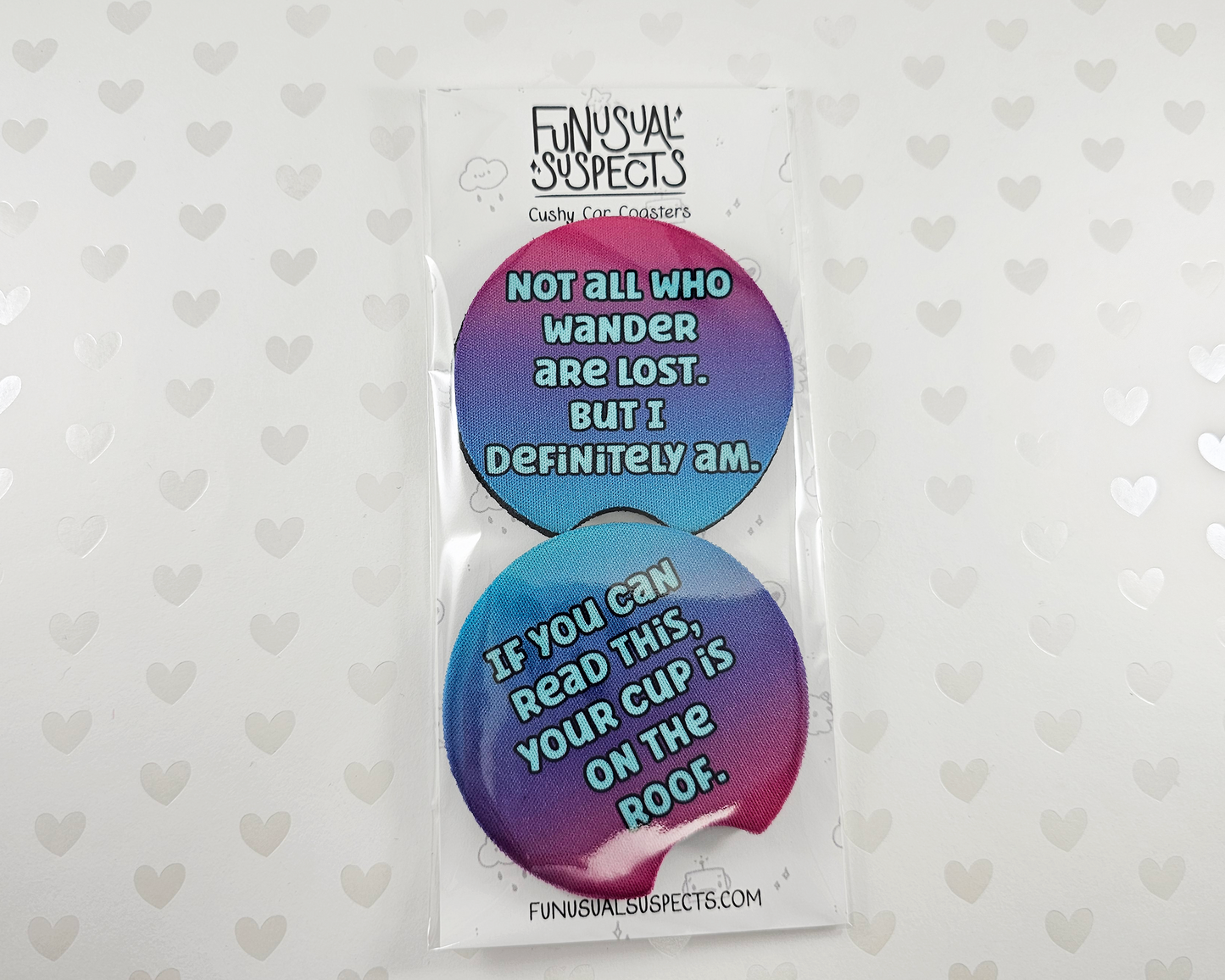 Sassy & Lost Car Coasters