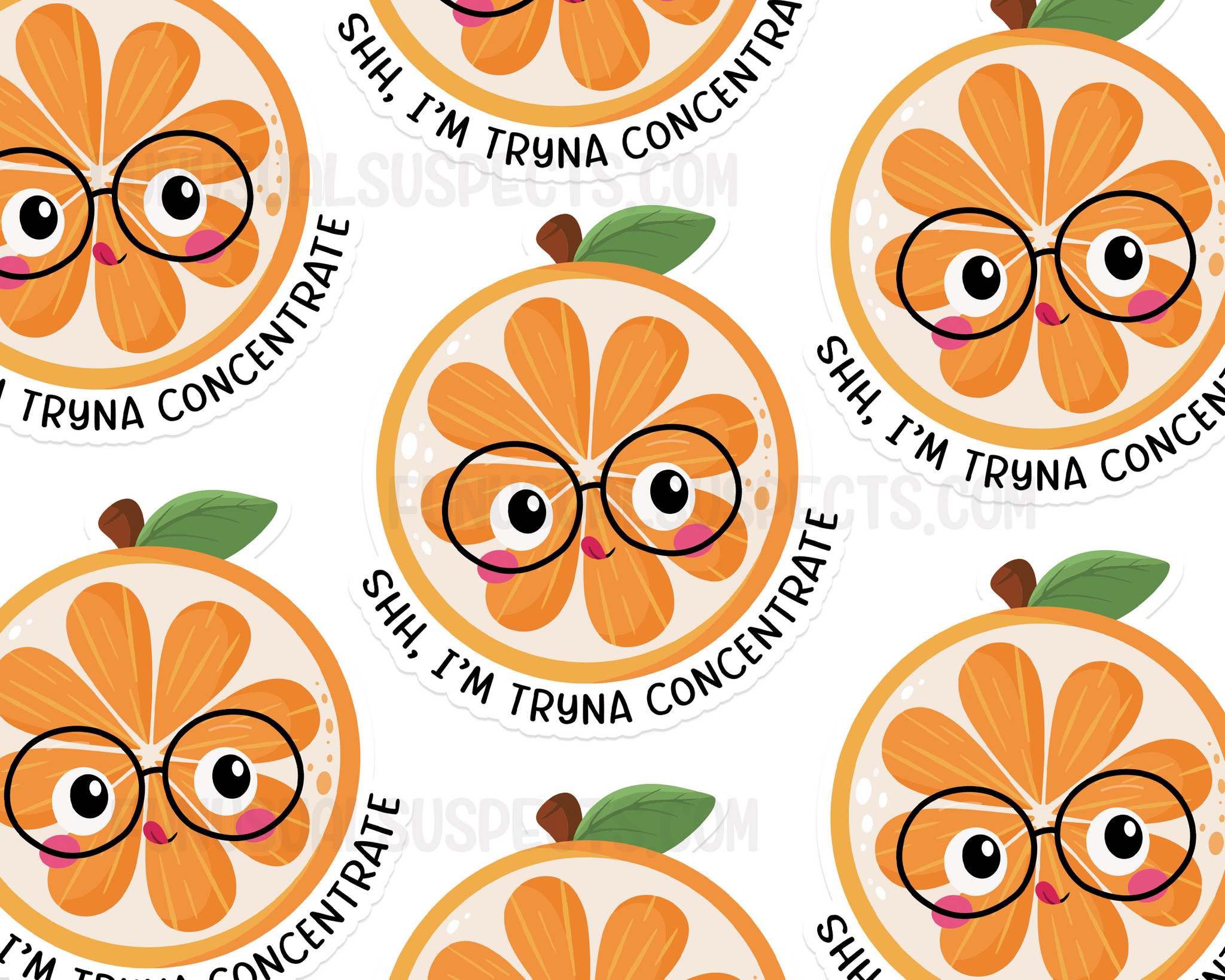 Orange Concentrate Sticker
