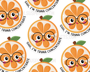 Orange Concentrate Sticker
