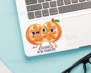 Oranges Squeezed Sticker